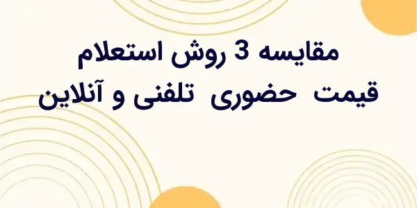 مقایسه جامع 3 روش استعلام قیمت...
